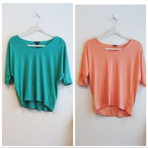Express Blouse Bundle! Peach and Turquoise